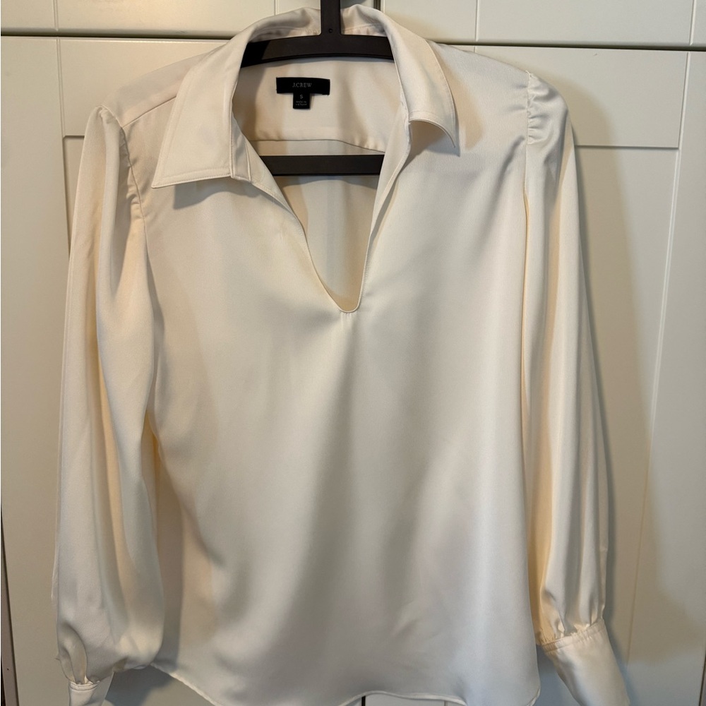 J. Crew Women's Ivory Blouse